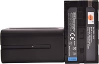 DSTE 2x NP-F970 Akkumulátor + Dupla USB Töltő LCD Kijelzővel Sony Kamerához 3