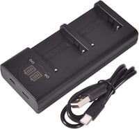 DSTE 2x NP-F970 Akkumulátor + Dupla USB Töltő LCD Kijelzővel Sony Kamerához 5