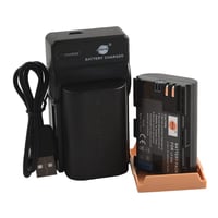 DSTE LP-E6N Canon kompatibilna Li-ion baterija + Micro USB punjač - 2 kom. 1