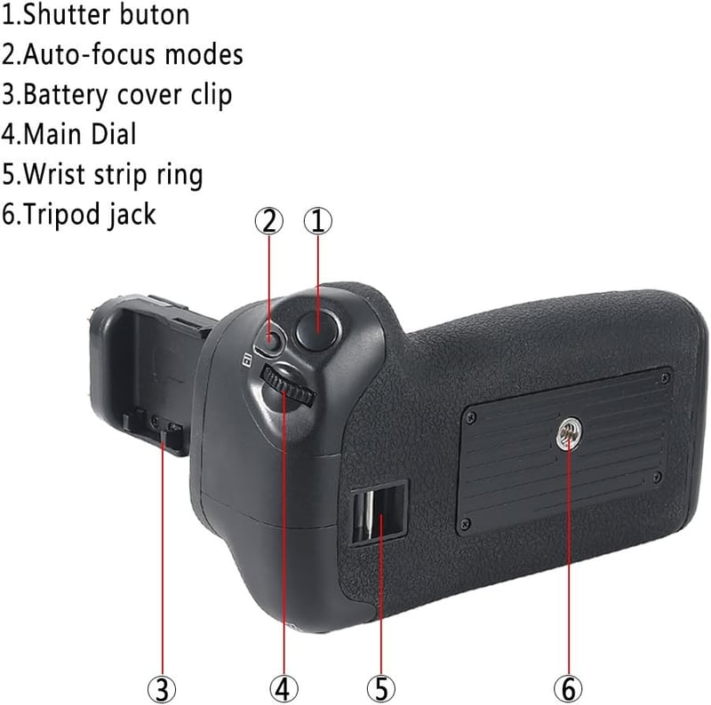 DSTE Pro BG-E14 Függőleges Akkumulátor Markolat Canon EOS 70D fényképezőgéphez