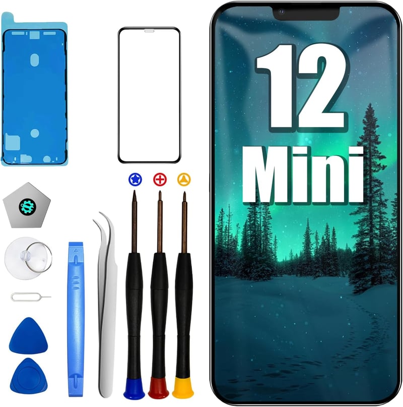 DTD iPhone 12 Mini LCD kijelző 5.4" Retina érintőképernyő szereléskészlettel