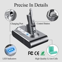 DTK Dyson V7 SV11 akkumulátor 21,6V 4000mAh porszívóhoz 5