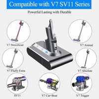 DTK Dyson V7 SV11 akkumulátor 21,6V 4000mAh porszívóhoz 4