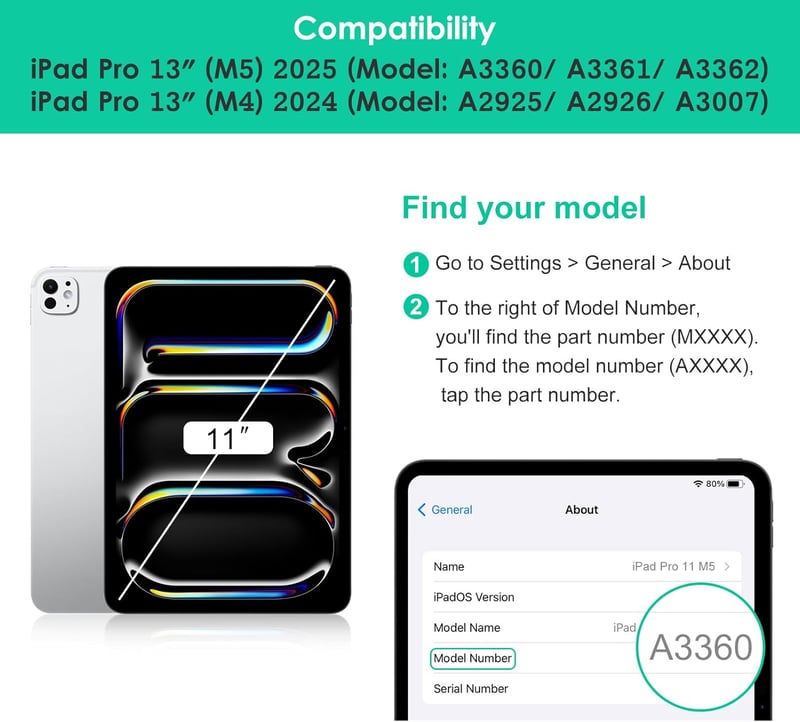 DTTO iPad Pro 13" (M5/M4) Bőr Tok Ceruzatartóval, Lila