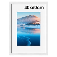 DTXDTech bijeli drveni okvir za slike 40x60 cm, zidni okvir za fotografije, dekoracija za dnevni boravak i spavaću sobu 1
