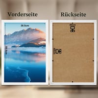 DTXDTech bijeli drveni okvir za slike 40x60 cm, zidni okvir za fotografije, dekoracija za dnevni boravak i spavaću sobu 3