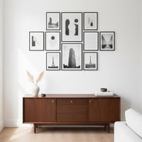 DTXDTech bijeli drveni okvir za slike 40x60 cm, zidni okvir za fotografije, dekoracija za dnevni boravak i spavaću sobu 7