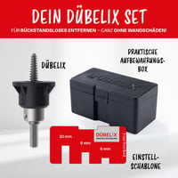 Dübelix Dübelkivonó Adapter Fúrócsavarberendezéshez - Sérülésmentes Falhoz - High Speed Steel Cobalt Steel 5