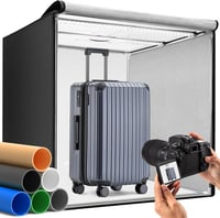 DUCLUS 60 cm Professzionális Fotódoboz LED Világítással, 6 Háttérrel 1