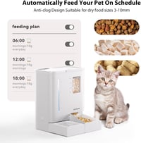 DUDUPET 2in1 Okos Macskaautomat WiFi Appvezérléssel 5L Táppelentyű + 4L Ivófonatán 2