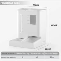 DUDUPET 2in1 Okos Macskaautomat WiFi Appvezérléssel 5L Táppelentyű + 4L Ivófonatán 7
