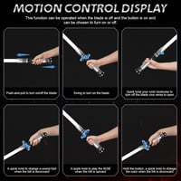 Duel Lightsaber Fénykard Fém Markolattal - 16 Színű LED, Mozgásérzékelős, 16 Hangeffekttel, USB Tölthető, Gyerekeknek és Felnőtteknek, Feket 5
