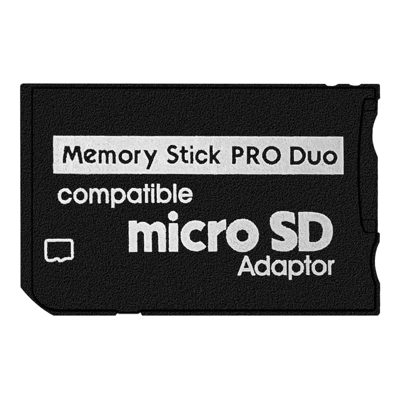 Adaptér na pamäťovú kartu DUEQID pre konzoly PSP 1000/2000/3000 – prevodník z Micro SD karty na formát Memory Stick PRO Duo MagicGate, pre fotoaparáty a kamery Handycam