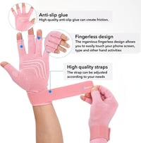 Duerer Arthritis Kompressziós Kesztyű Pántokkal - RSI, Carpalis Alagút, XL méret 3