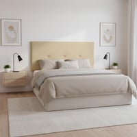 DUÉRMETE ONLINE Sicily kárpitozott műbőr fejvég 145x60 cm (135 és 140 cm-es ágyhoz) bézs színű ágytámla 2