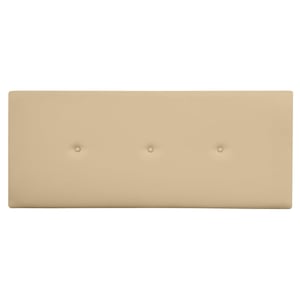 Tăblie de pat tapițată din imitație de piele DUÉRMETE ONLINE Sicily 145x60 cm (pentru pat de 135 și 140 cm), culoare bej