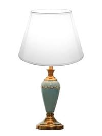 Stolné tienidlo na lampu DULEE - 15x17x22 cm - biele 2