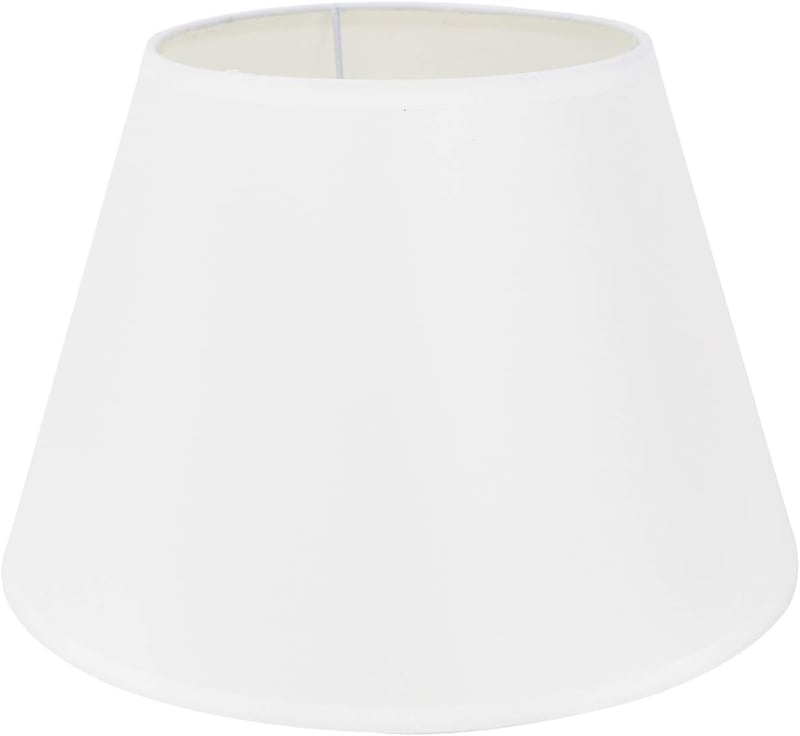 DULEE Egyszerű Asztali Lámpaernyő 16-30cm Éjjeliszekrény Fali Lámpa Árnyékolóhoz - (Top)4.8" x (Höhe)6" x (Unterseite)6.3", White