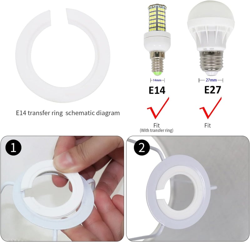 Abajur Cilindric DULEE cu Dulie E27/E14 pentru Lampă de Masă și Lampadar, Material Textil cu Model cu Păsări