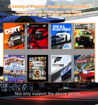 DuLingKer 270 fokos fekete gaming kormány pedállal és váltóval, kormánykerék rezgés visszajelzéssel PC PS4 Switch PS3 Xbox One Xbox 360 Andr 6
