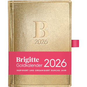 Vreckový diár DUMONT BRIGITTE Gold 2026 v knižnom formáte – 10x14 cm
