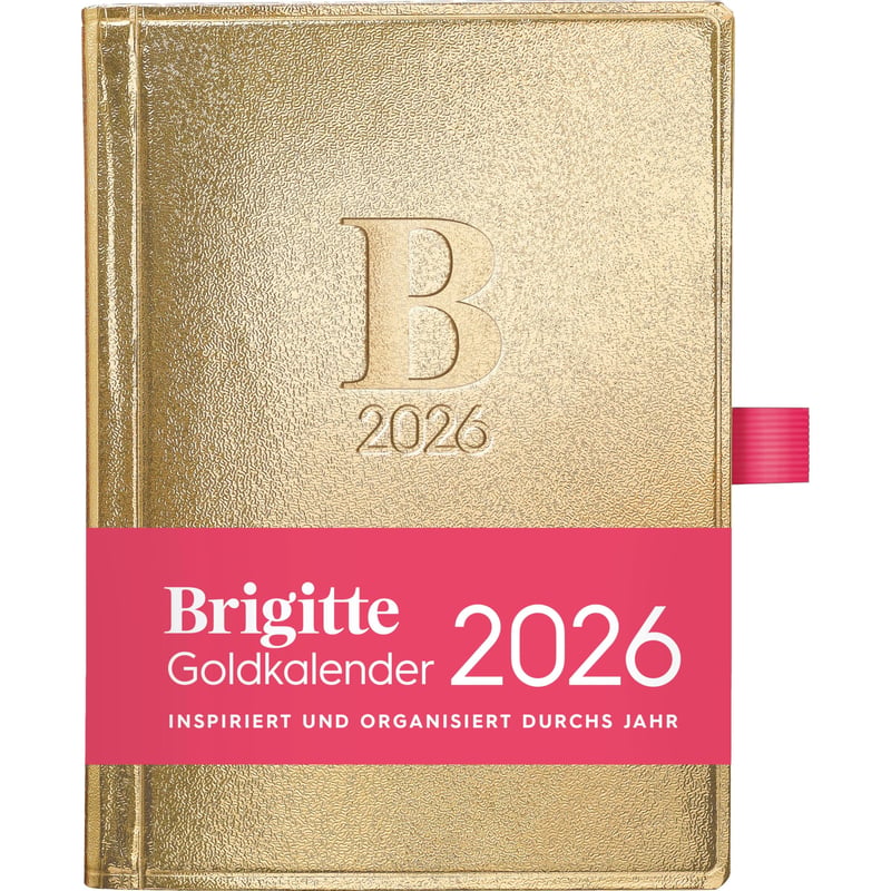Vreckový diár DUMONT BRIGITTE Gold 2026 v knižnom formáte – 10x14 cm