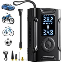 Dunifah MU-001-A vezeték nélküli elektromos légpumpa – újratölthető, autóhoz, motorhoz, kerékpárhoz 1