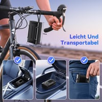 Dunifah MU-001-A vezeték nélküli elektromos légpumpa – újratölthető, autóhoz, motorhoz, kerékpárhoz 4