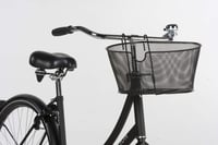 Dunlop 871125241704 Cyklistický košík na nosič – čierny úložný košík na bicykel 3