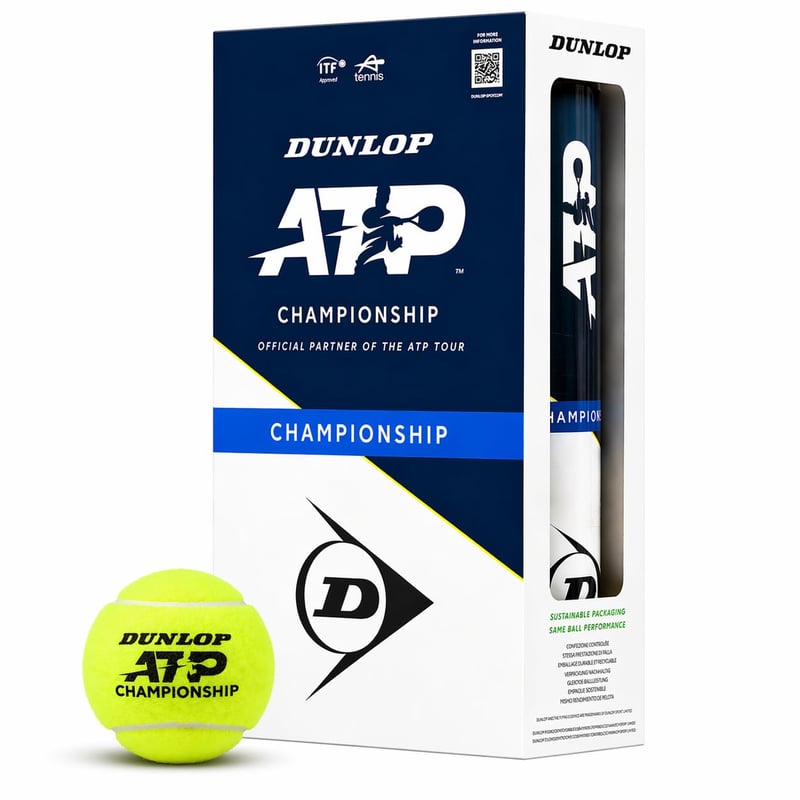 Tenisové loptičky Dunlop ATP Championship na antukové, tvrdé a trávnaté povrchy - 2x4 ks (8 loptičiek)
