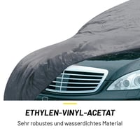 Autoplachta Dunlop XL – Univerzálna autoplachta 534 x 178 x 120 cm – Ochranná plachta proti krupobitiu s elastickou šnúrou a krúžkami – Vodoodolná na vnútorné aj vonkajšie použitie – Sivá 3