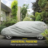 Autoplachta Dunlop XL – Univerzálna autoplachta 534 x 178 x 120 cm – Ochranná plachta proti krupobitiu s elastickou šnúrou a krúžkami – Vodoodolná na vnútorné aj vonkajšie použitie – Sivá 6