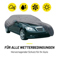 Autoplachta Dunlop XL – Univerzálna autoplachta 534 x 178 x 120 cm – Ochranná plachta proti krupobitiu s elastickou šnúrou a krúžkami – Vodoodolná na vnútorné aj vonkajšie použitie – Sivá 5