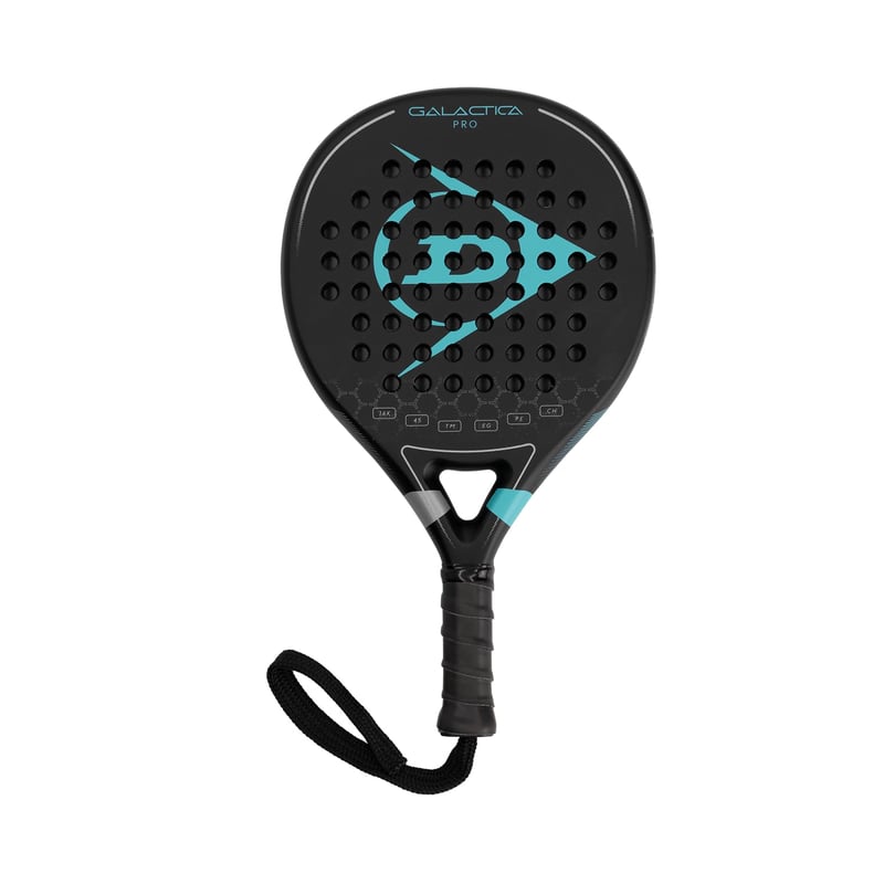 Rachetă Mini Dunlop Galactica Pro (18 cm) – Accesoriu de colecție, Petrol Green, Silver Foil, Negru