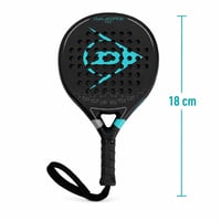 Rachetă Mini Dunlop Galactica Pro (18 cm) – Accesoriu de colecție, Petrol Green, Silver Foil, Negru 3