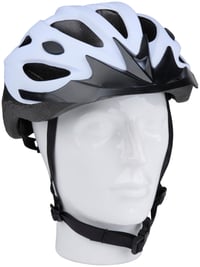 Cyklistická prilba Dunlop 55-58 cm biela - Ľahká, s odvetrávaním a nastaviteľným podbradným remienkom - S LED osvetlením - Pánska a dámska cyklistická prilba 2
