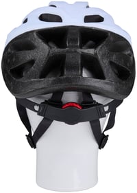 Cyklistická prilba Dunlop 55-58 cm biela - Ľahká, s odvetrávaním a nastaviteľným podbradným remienkom - S LED osvetlením - Pánska a dámska cyklistická prilba 3