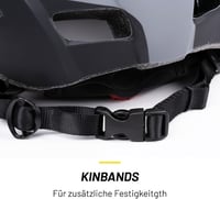 Dunlop kerékpáros sisak LED világítással - férfi és női - 3 fénymód - fekete 6