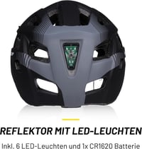 Dunlop kerékpáros sisak LED világítással férfiaknak és nőknek - M 3