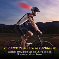 Dunlop kerékpáros sisak LED világítással férfiaknak és nőknek - M 8