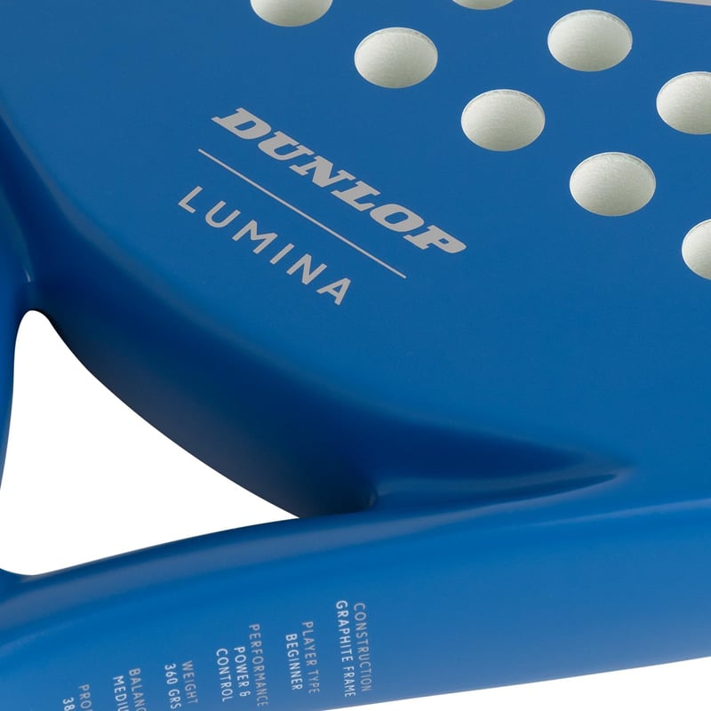Rachetă de Padel Dunlop Lumina cu Cadru din Grafit și Miez Pro Eva 365g - Albastru