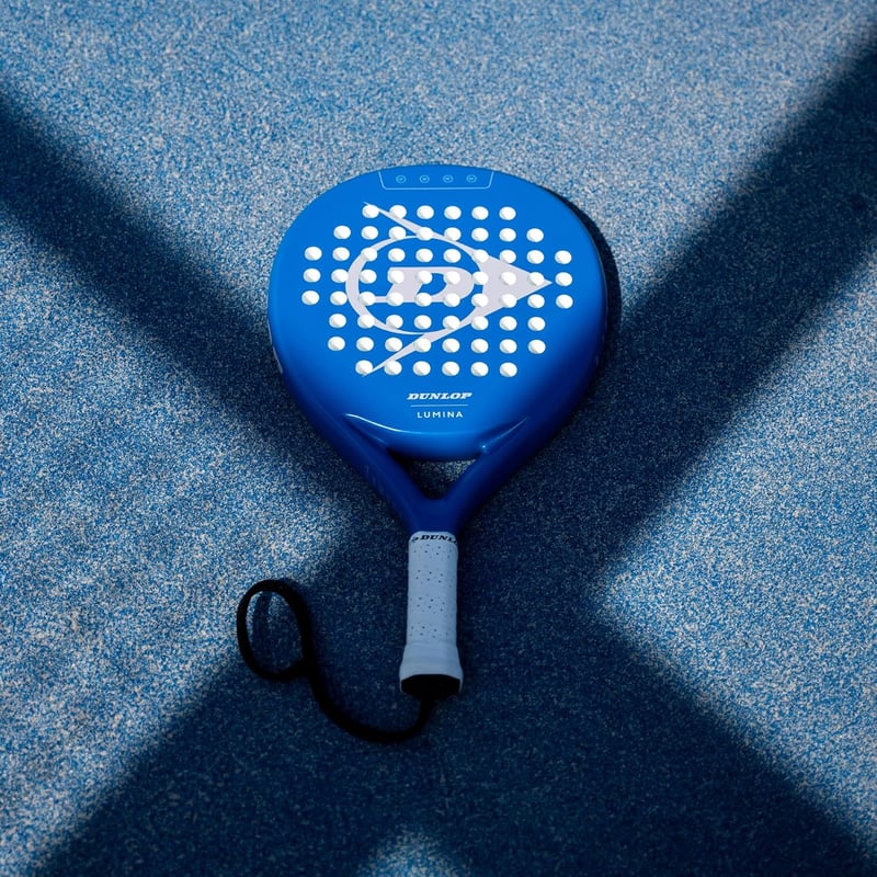 Rachetă de Padel Dunlop Lumina cu Cadru din Grafit și Miez Pro Eva 365g - Albastru
