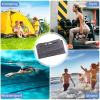 Prosop de fitness Dunsoo 120x50 cm, prosop sport din microfibră cu buzunare cu fermoar pentru sală, gri închis 7