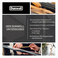 Portofoliu de Artă Dunwell cu Copertă Neagră, 24 de Buzunare din Plastic, 48 de Pagini, Fără Acid, 27,9 x 43,2 cm, Albastru 7