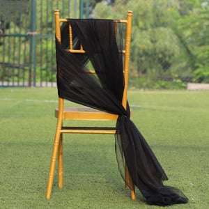 Duories mekani til za dekoraciju - crni - 1 m x 160 cm