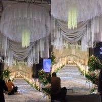 Duories jemný tylový materiál na šitie a dekoráciu 1 m x 160 cm fialový, svadobný baldachýn, záclona, sukňa, závoj, párty dekorácia 4