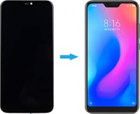 Duotipa LCD Kijelző Xiaomi Mi A2 Lite/Redmi 6 Pro Telefonokhoz - 5.84" Érintőképernyő Digitizer Kerettel és Szerszámokkal 6