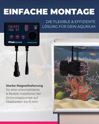 Pompă de circulație dublă Marin Silent Waver pentru acvarii marine, 9000 l/h, funcționare silențioasă, conexiune wireless, circulație eficientă a apei din punct de vedere energetic 4