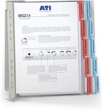 Durable 567410 falra szerelhető A4-es táblatartó, 10 panelhez, 73×322 mm - szürke 4