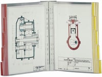 Durable 567410 falra szerelhető A4-es táblatartó, 10 panelhez, 73×322 mm - szürke 9